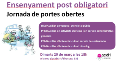 Jornada Puertas Abiertas Enseñanza Post Obligatoria