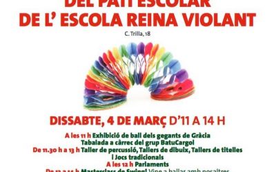 Participació a la festa d’inaguració del pati escolar de l’Escola Reina Violant