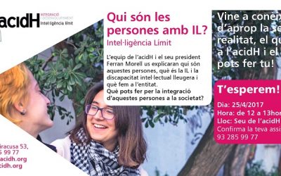 PRESENTACIÓ A LA CIUTADANIA D’ACIDH I LA INTE.LIGÈNCIA LÍMIT (IL)