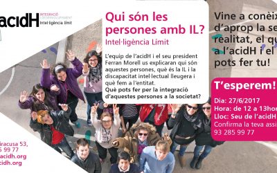 PRESENTACIÓ A LA CIUTADANIA D’ACIDH I LA INTE.LIGÈNCIA LÍMIT (IL)