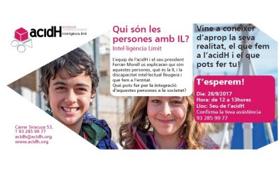 PRESENTACIÓ A LA CIUTADANIA D’ACIDH I LA INTE.LIGÈNCIA LÍMIT (IL)