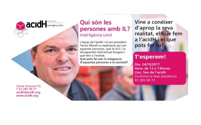 PRESENTACIÓ A LA CIUTADANIA D’ACIDH I LA INTE.LIGÈNCIA LÍMIT (IL)