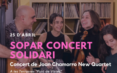 Sopar solidari i concert de “Joan Chamorro New Quartet” a les Terrasses  ‘’Punt de Vistes’’