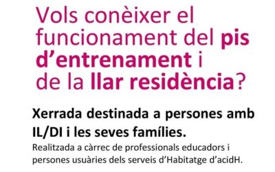 Coneix el funcionament del pis d’entrenament i de la llar residència d’acidH