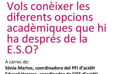Opcions acadèmiques després de la ESO?