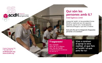 3 de Març : PRESENTACIÓ A LA CIUTADANIA D’ACIDH I LA INTEL·LIGÈNCIA LÍMIT (IL)