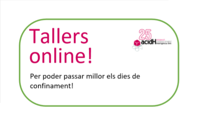 Tallers online dies 16 i 17 d’abril per passar millor el confinament