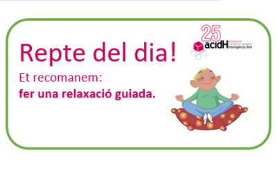 Repte del dia: et recomanem fer una relaxació guiada
