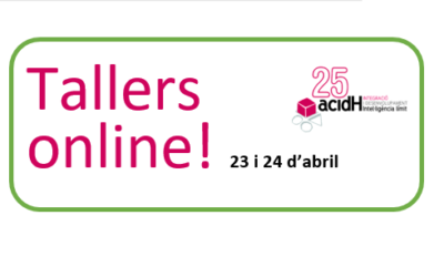Tallers online dies 23 i 24 d’abril per passar millor el confinament
