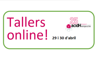 Tallers online dies 29 i 30 d’abril per passar millor el confinament