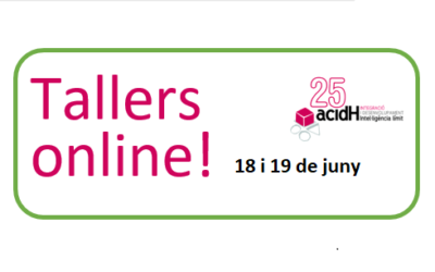 Tallers online dies 18 i 19 de juny per passar millor el confinament