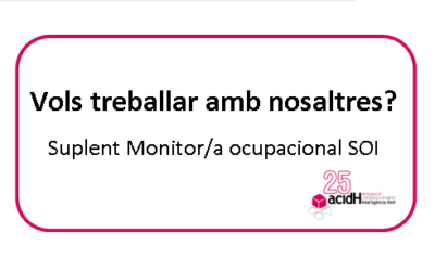 Oferta de feina: suplent monitor/a ocupacional del SOI