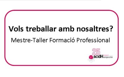 Oferta de feina: Mestre-Taller Formació Professional